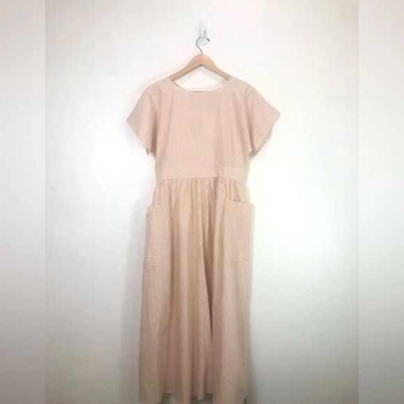 NWT Christy Dawn The Jane Dress In Pink Harvest Stripe Size XL - Picture 8 of 16